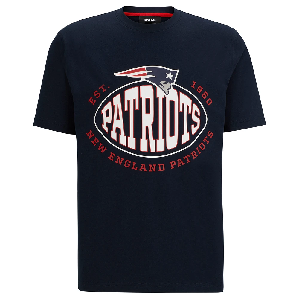 Men's BOSS X NFL Navy New England Patriots Trap T-Shirt