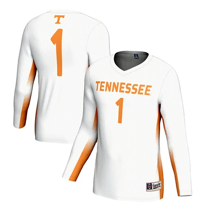 Youth GameDay Greats #1 White Tennessee Volunteers Lightweight Women's Volleyball Jersey