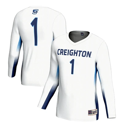 Youth GameDay Greats #1 White Creighton Bluejays Lightweight Women's Volleyball Jersey