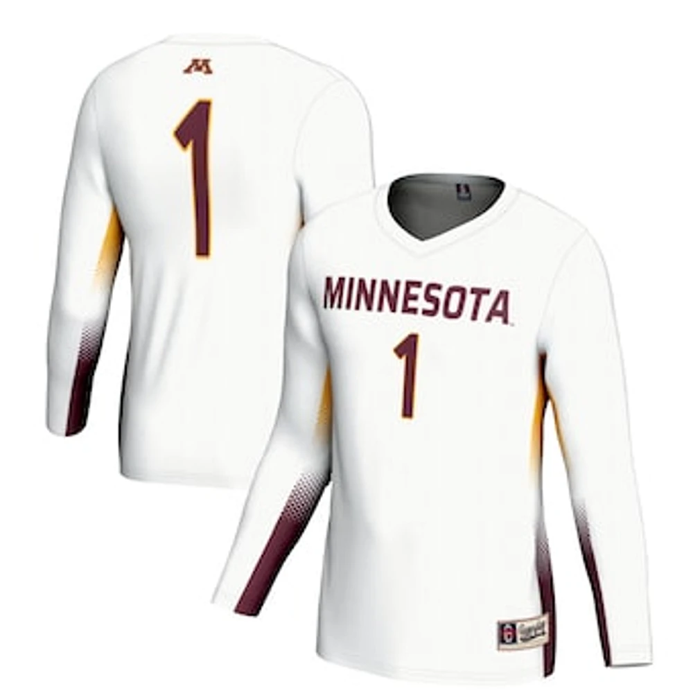 Youth GameDay Greats #1 White Minnesota Golden Gophers Lightweight Women's Volleyball Jersey