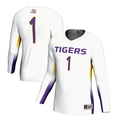 Youth GameDay Greats #1 White LSU Tigers Lightweight Women's Volleyball Jersey