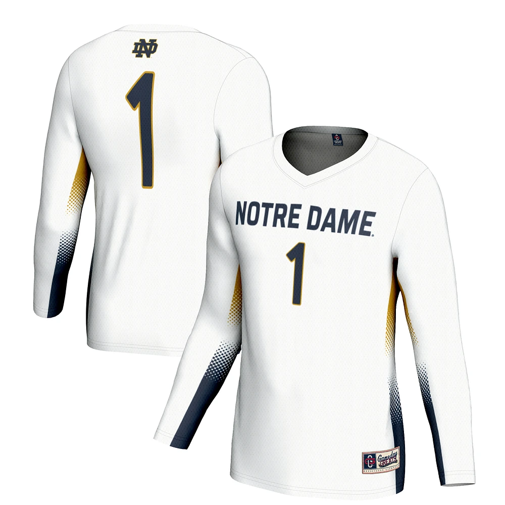 Youth GameDay Greats #1 White Notre Dame Fighting Irish Lightweight Women's Volleyball Jersey
