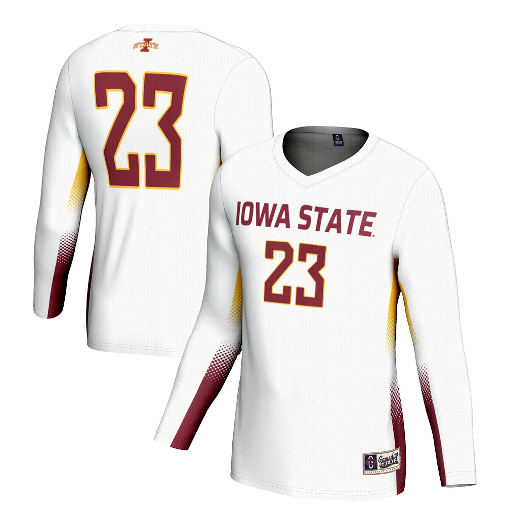 Youth GameDay Greats #23 White Iowa State Cyclones Lightweight Women's Volleyball Jersey