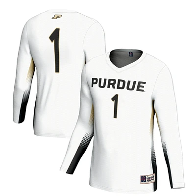 Youth GameDay Greats #1 White Purdue Boilermakers Lightweight Women's Volleyball Jersey