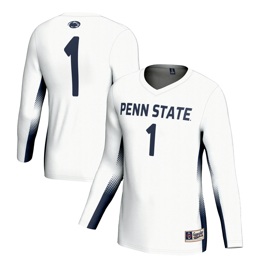 Unisex GameDay Greats #1 White Penn State Nittany Lions Lightweight Volleyball Jersey
