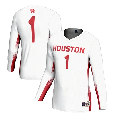 Unisex GameDay Greats #1 White Houston Cougars Lightweight Volleyball Jersey