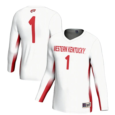 Unisex GameDay Greats #1 White Western Kentucky Hilltoppers Lightweight Volleyball Jersey
