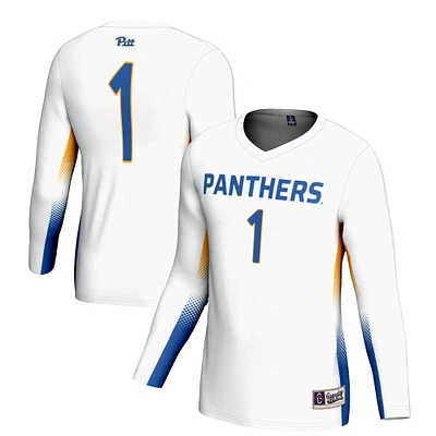 Unisex GameDay Greats #1 White Pitt Panthers Lightweight Volleyball Jersey