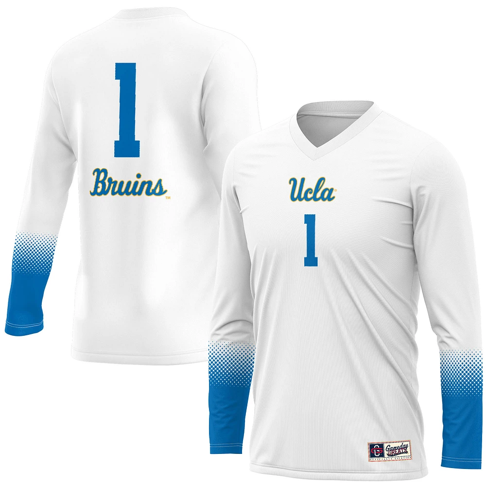 Unisex GameDay Greats #1 White UCLA Bruins Lightweight Volleyball Jersey