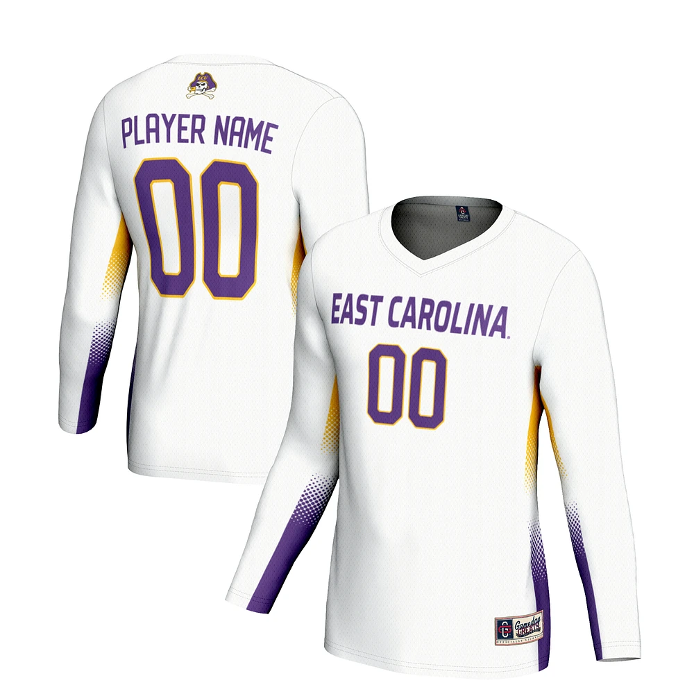 Unisex GameDay Greats White ECU Pirates NIL Lightweight Volleyball Jersey