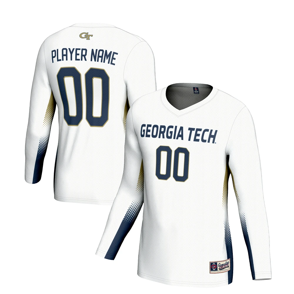Unisex GameDay Greats White Georgia Tech Yellow Jackets NIL Lightweight Volleyball Jersey