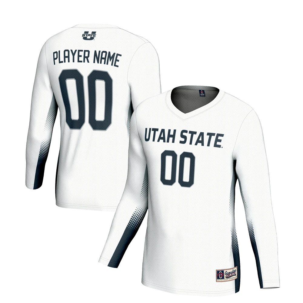 Unisex GameDay Greats White Utah State Aggies NIL Lightweight Volleyball Jersey