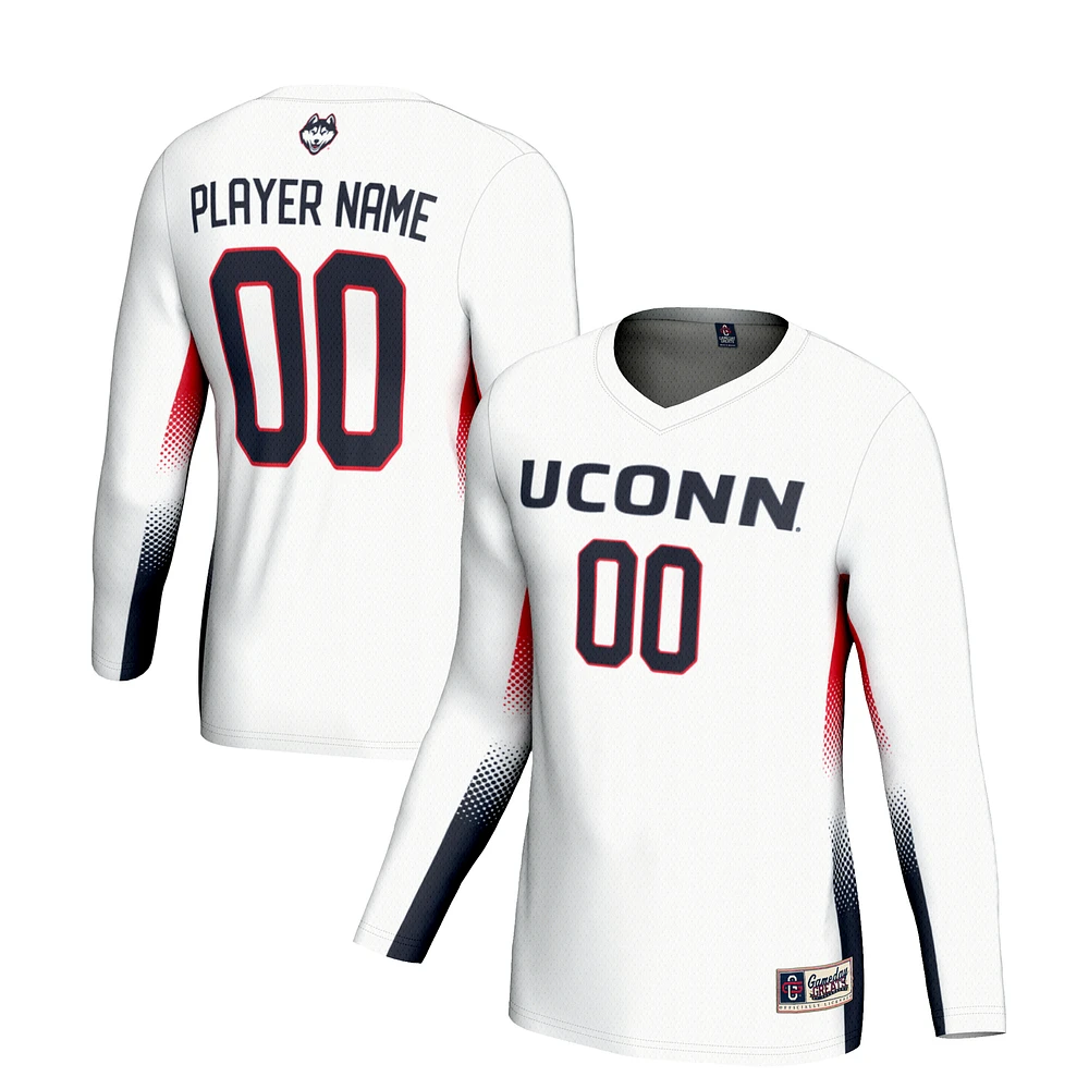 Youth GameDay Greats White UConn Huskies NIL Lightweight Volleyball Jersey