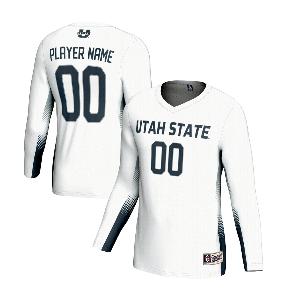 Youth GameDay Greats White Utah State Aggies NIL Lightweight Volleyball Jersey