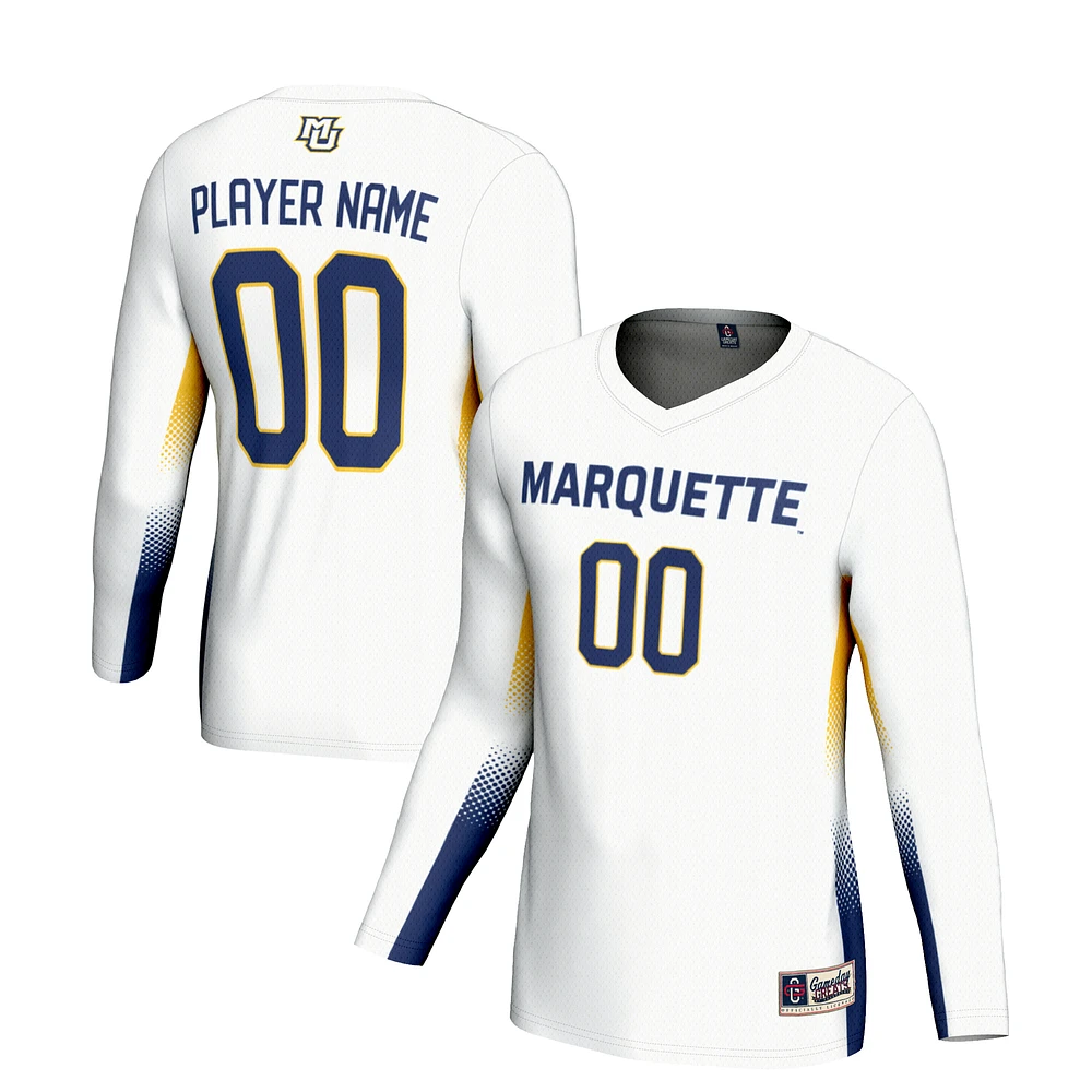 Unisex GameDay Greats White Marquette Golden Eagles NIL Lightweight Volleyball Jersey