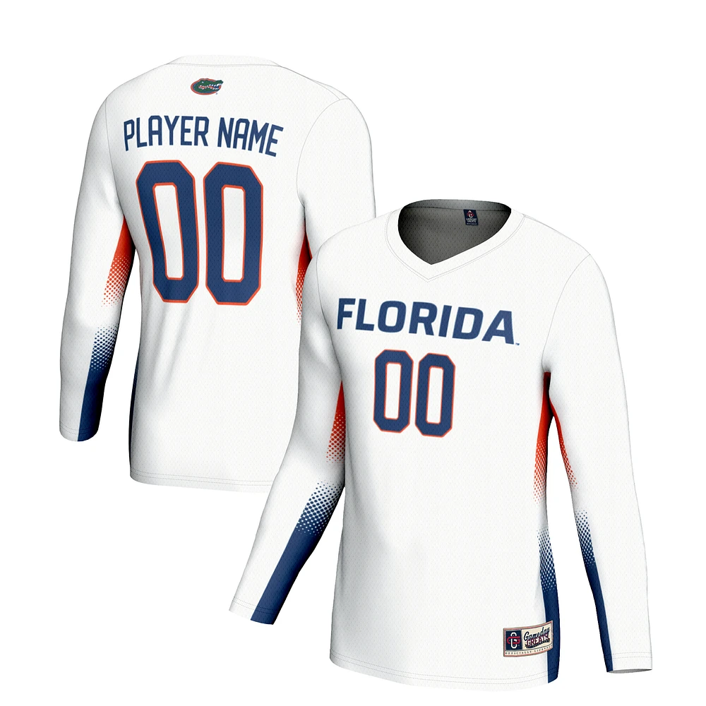 Youth GameDay Greats White Florida Gators NIL Lightweight Volleyball Jersey