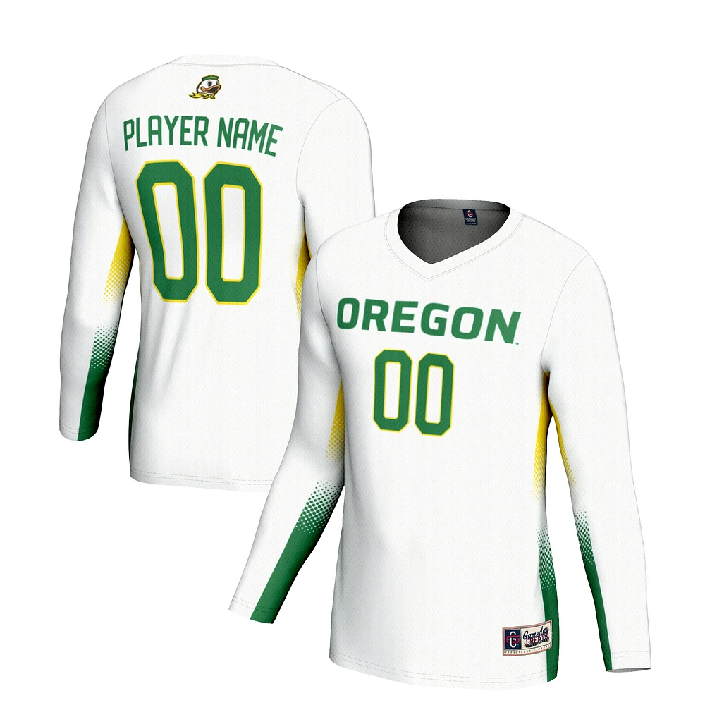 Unisex GameDay Greats White Oregon Ducks NIL Lightweight Volleyball Jersey
