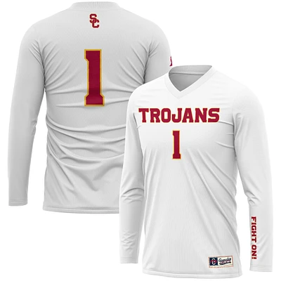 Youth GameDay Greats #1 White USC Trojans Lightweight Volleyball Jersey