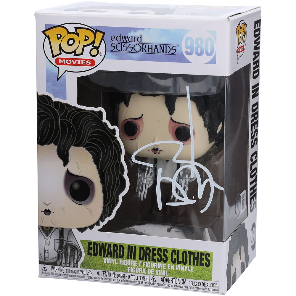 Johnny Depp Edward Scissorhands Autographed Edward in Dress Clothes #980 Funko Pop! Vinyl Figure - Signed in Ink
