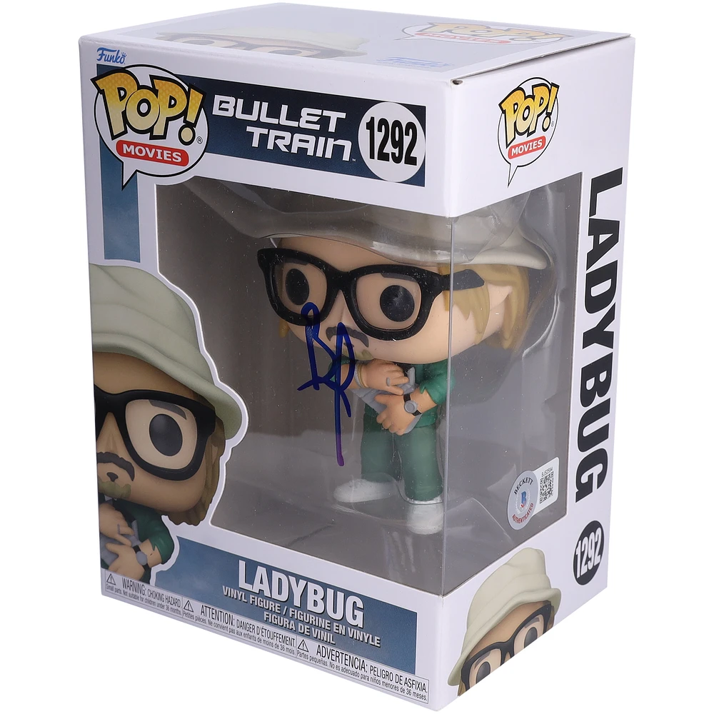Brad Pitt Bullet Train Autographed Ladybug #1292 Funko Pop! Vinyl Figure - BAS
