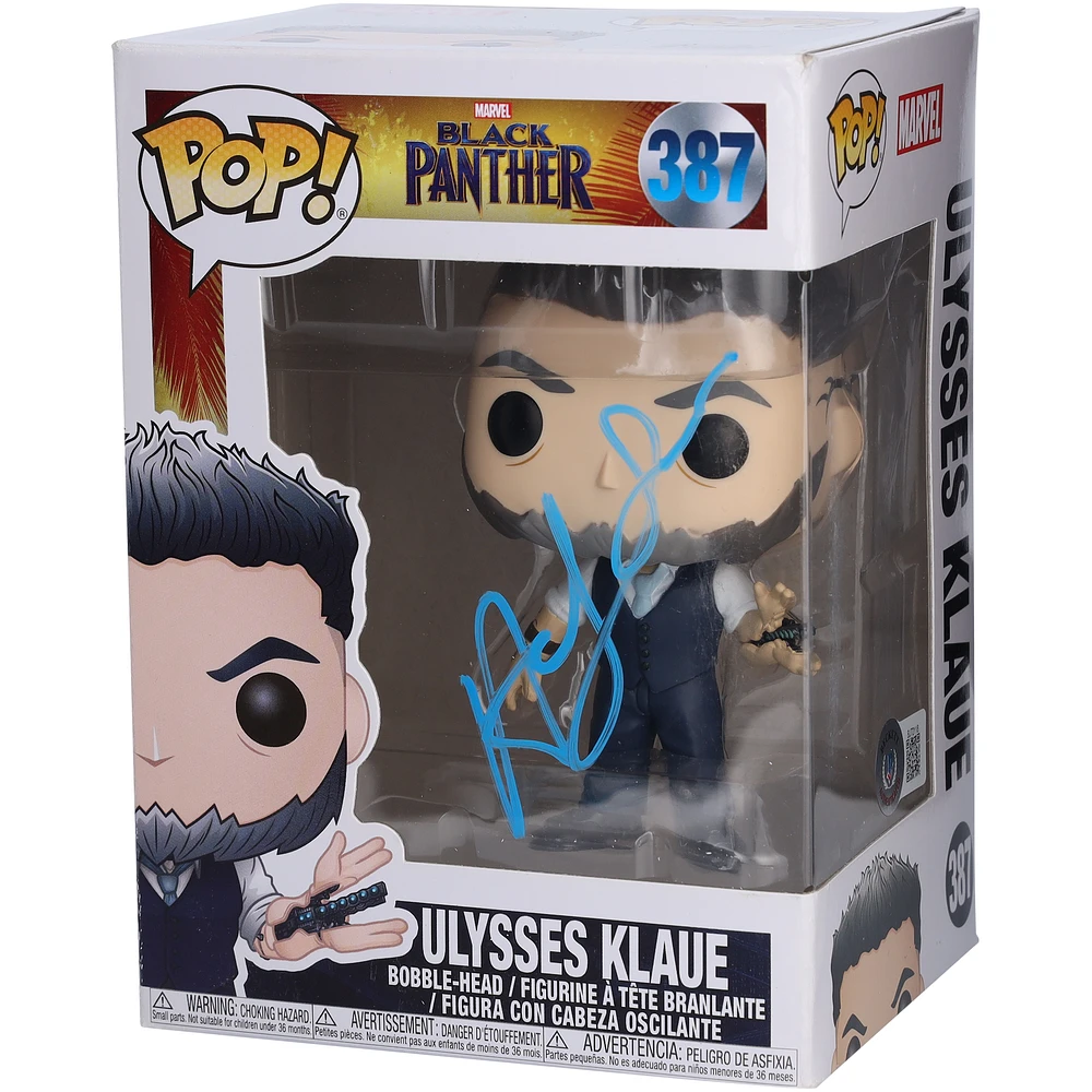 Andy Serkis Black Panther Autographed Ulysses Klaue #387 Funko Pop! Vinyl Figure - BAS
