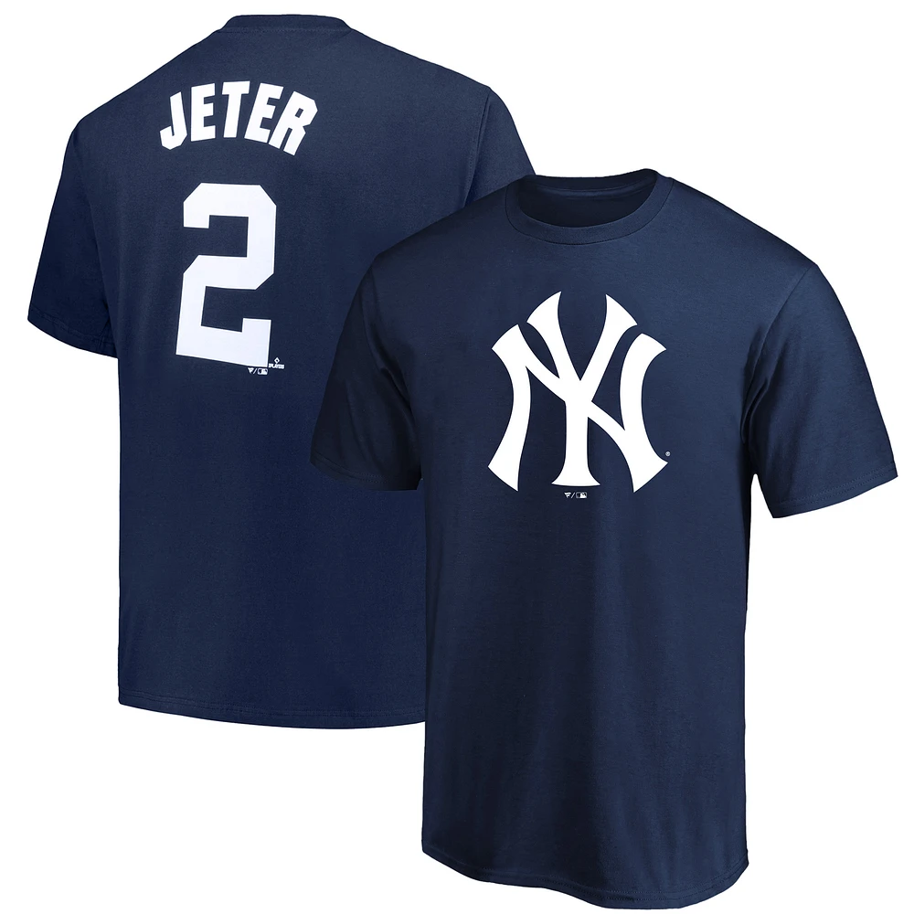 Men's Fanatics Derek Jeter Navy New York Yankees Big & Tall Name Number T-Shirt