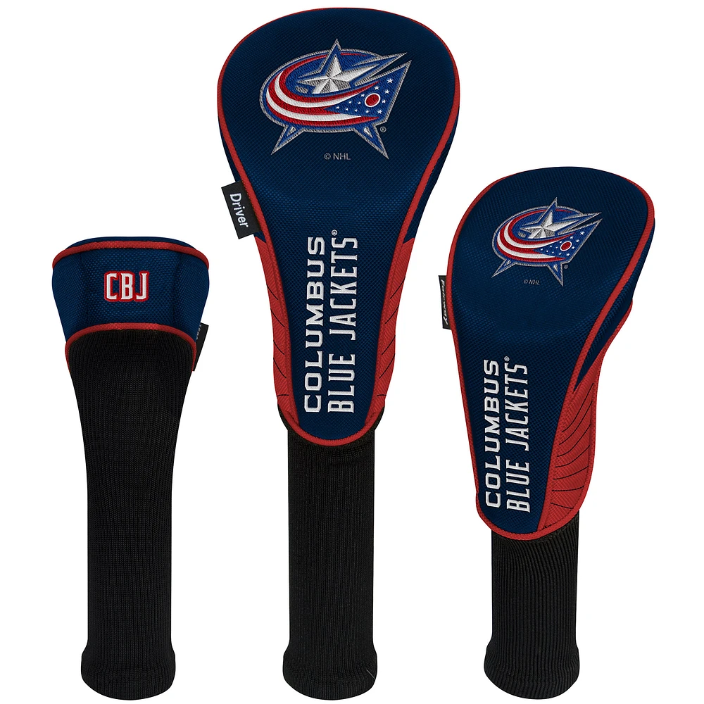 WinCraft Columbus Blue Jackets Three-Pack Golf Club Headcover Set