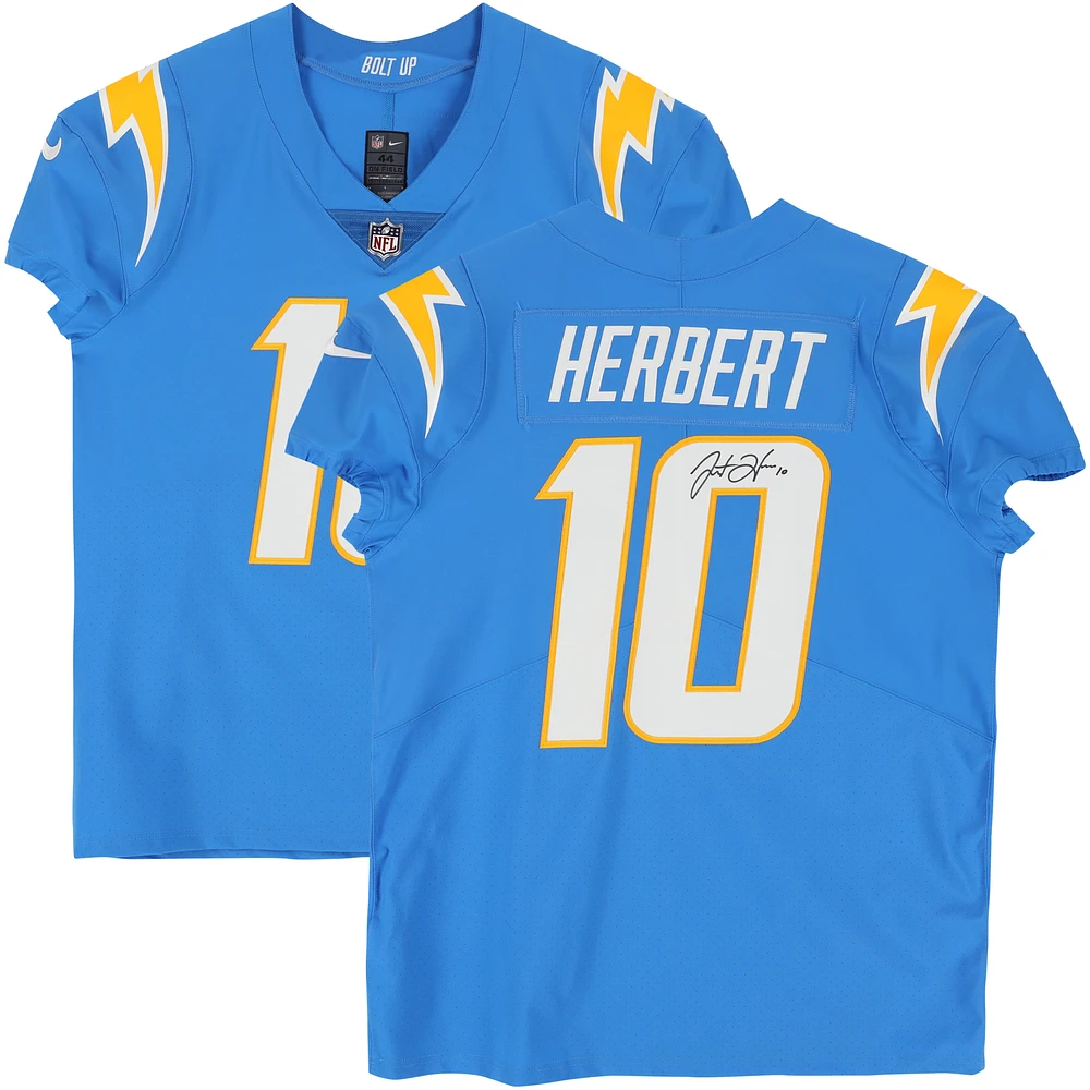 Justin Herbert Los Angeles Chargers Autographed Powder Blue Nike Elite Jersey
