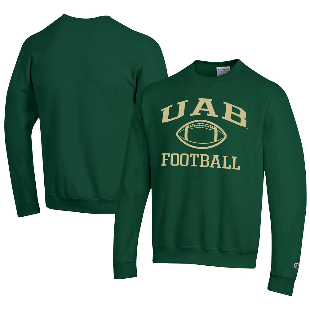 Men's Champion UAB Blazers Football Powerblend Pullover Sweatshirt