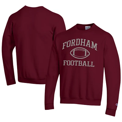 Men's Champion Maroon Fordham Rams Football Powerblend Pullover Sweatshirt