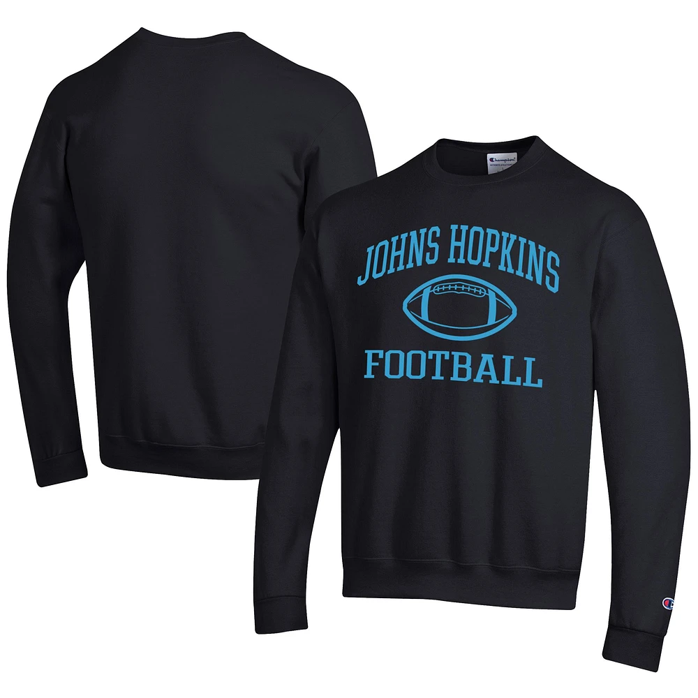 Men's Champion Johns Hopkins Blue Jays Football Powerblend Pullover Sweatshirt