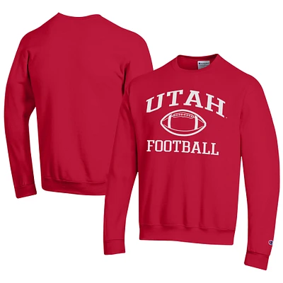 Men's Champion Utah Utes Football Powerblend Pullover Sweatshirt