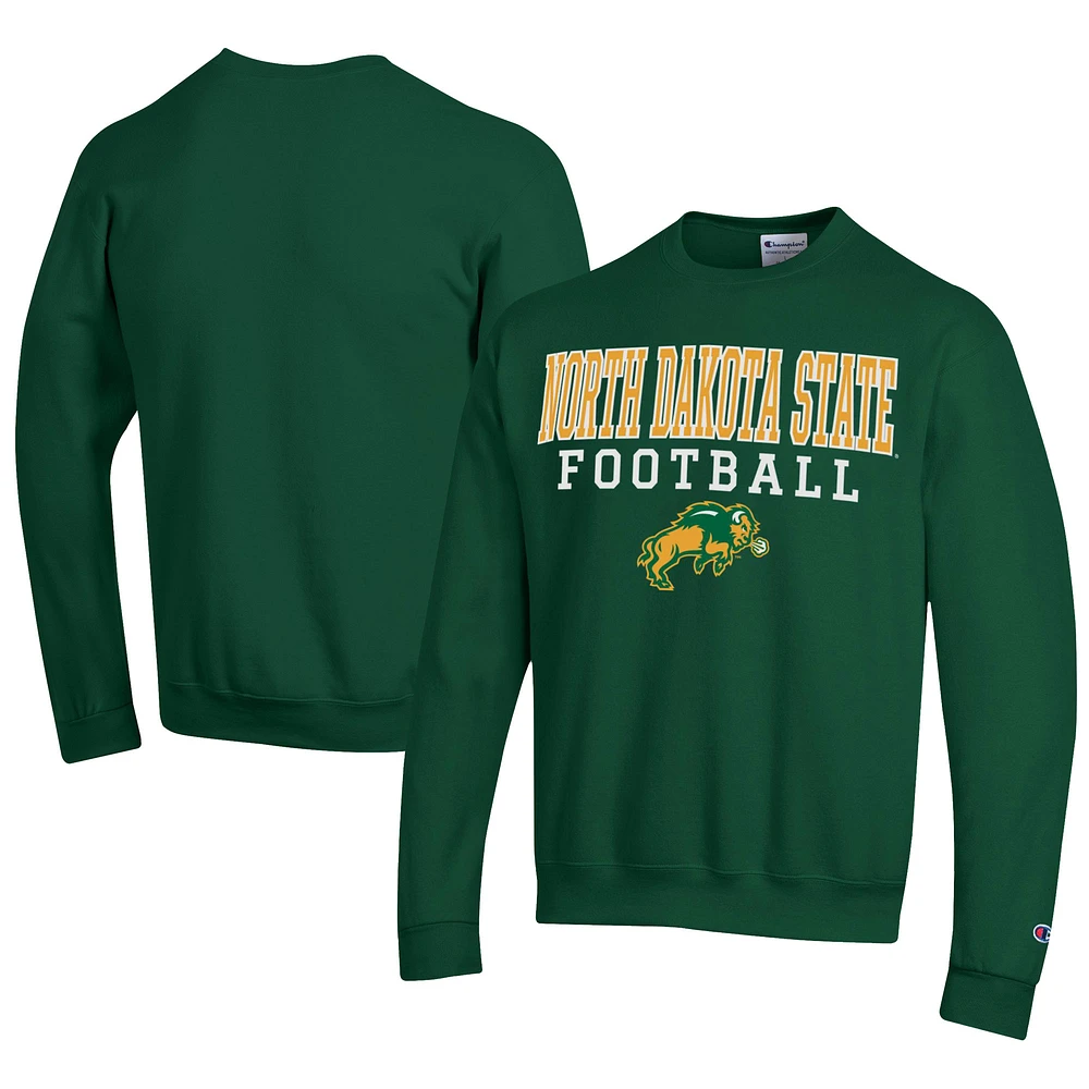 Men's Champion NDSU Bison Football Powerblend Pullover Sweatshirt