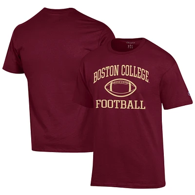 Men's Champion Maroon Boston College Eagles Football Jersey T-Shirt