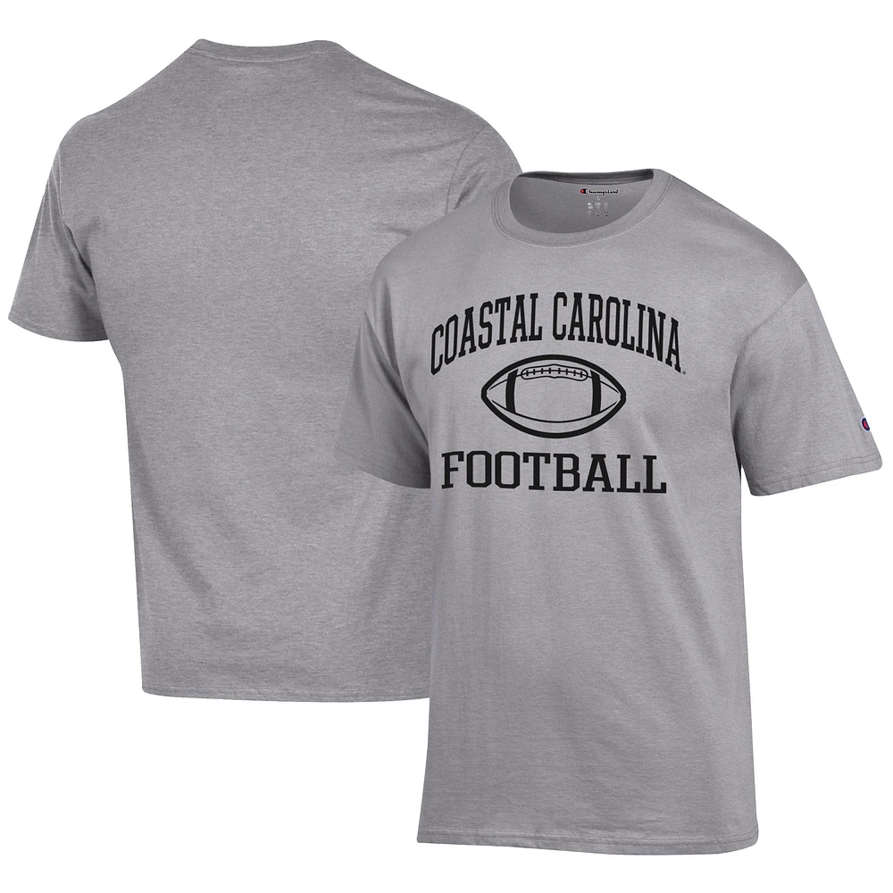 Men's Champion Gray Coastal Carolina Chanticleers Football Jersey T-Shirt