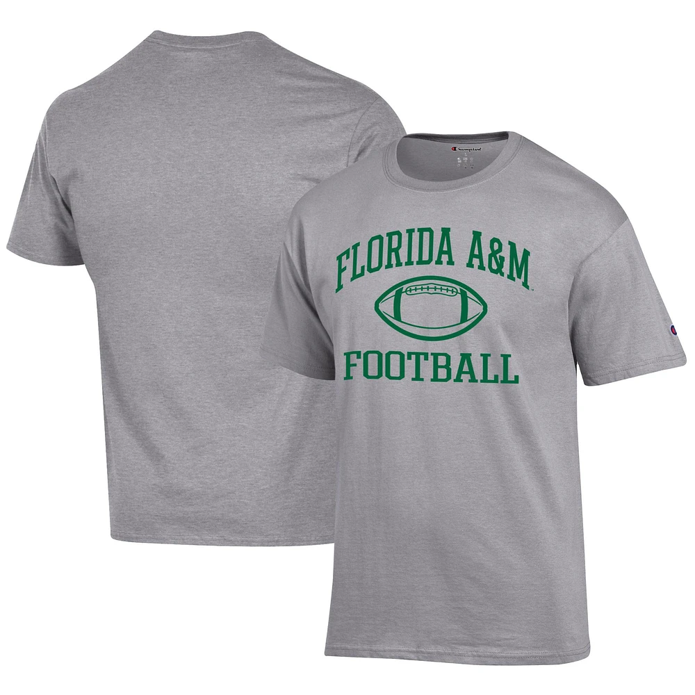 Men's Champion Gray Florida A&M Rattlers Football Jersey T-Shirt
