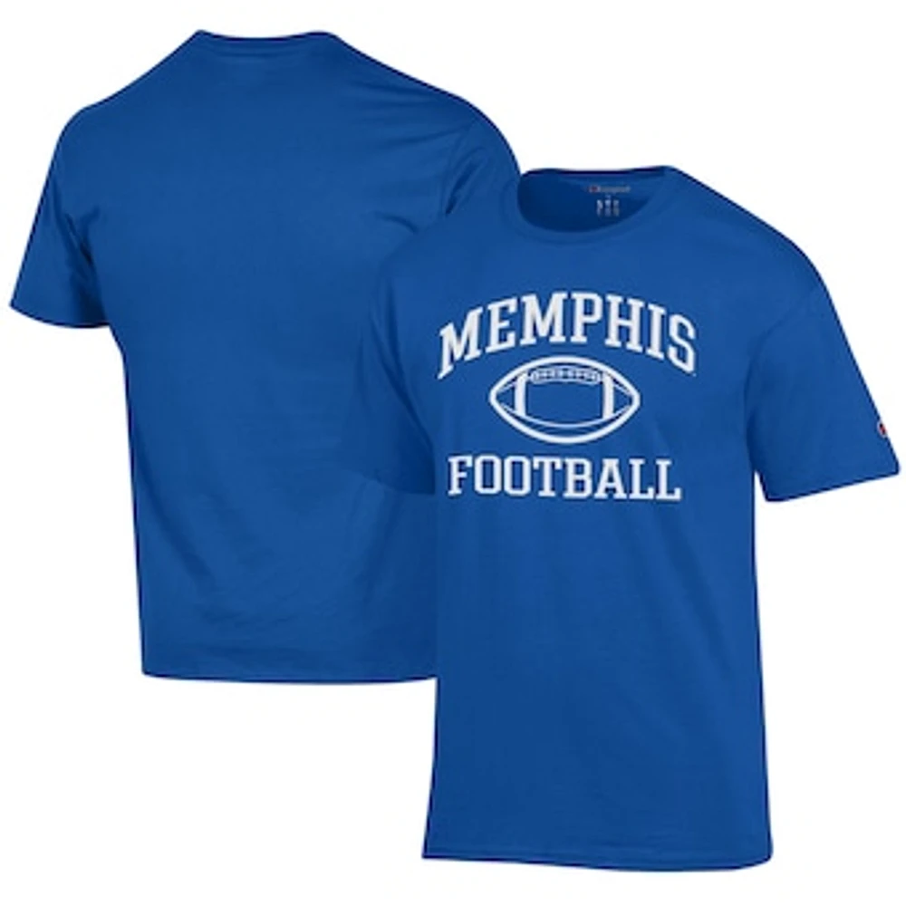 Men's Champion Royal Memphis Tigers Football Jersey T-Shirt