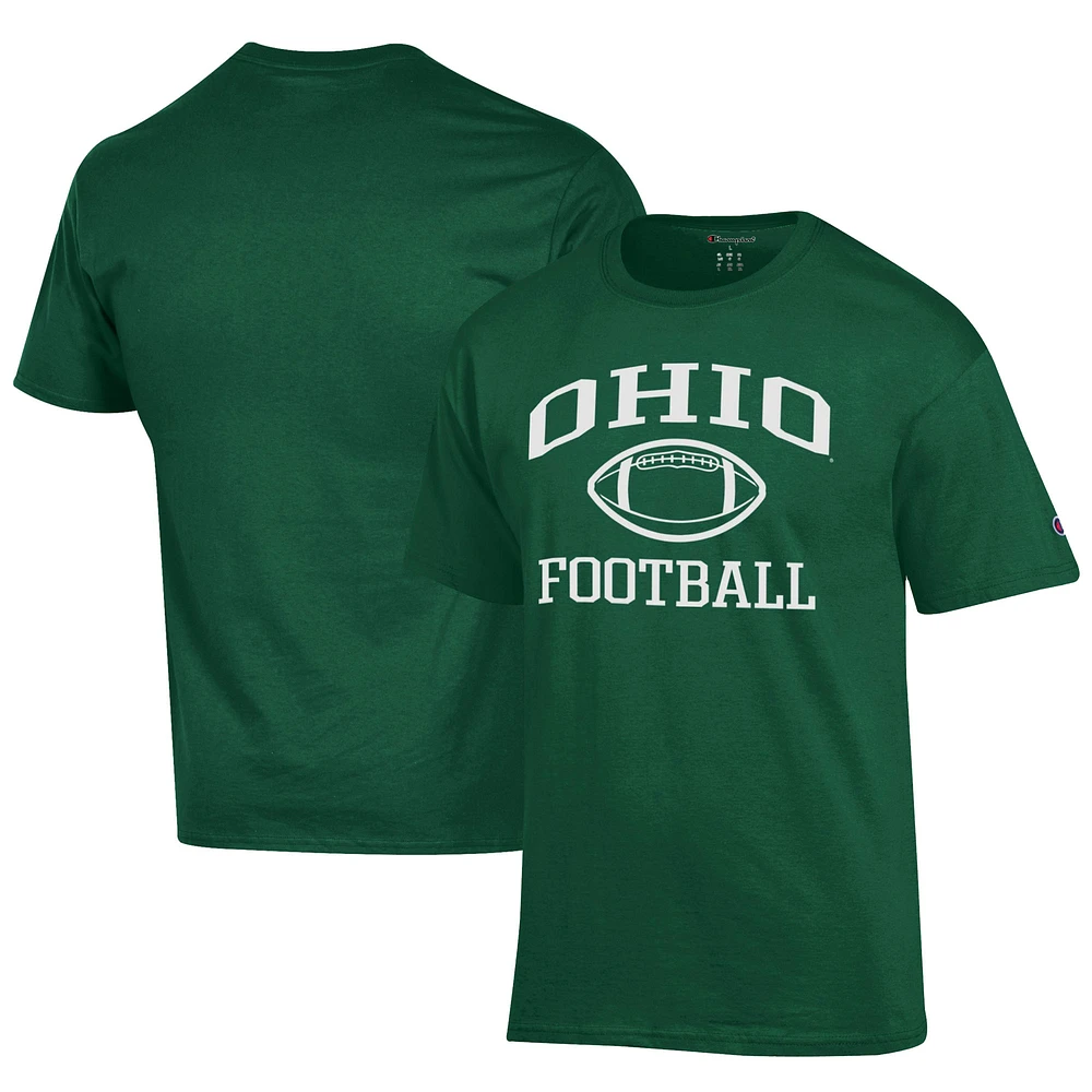 Men's Champion Green Ohio Bobcats Football Jersey T-Shirt