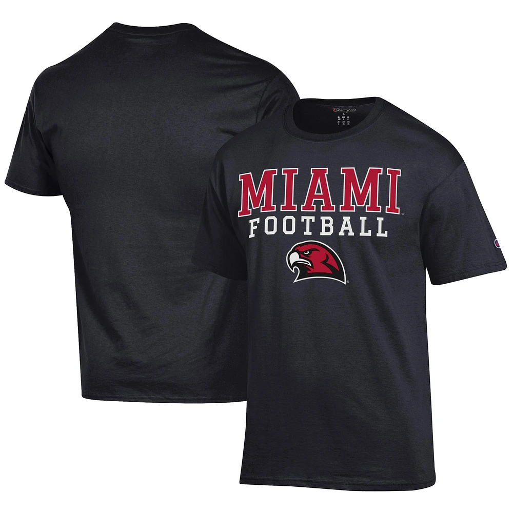 Men's Champion Miami University RedHawks Football Jersey T-Shirt