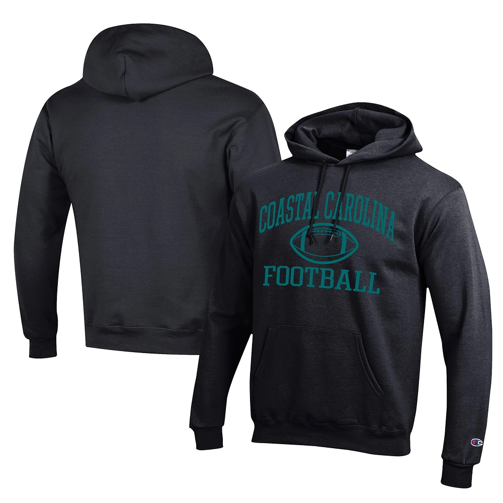 Men's Champion Coastal Carolina Chanticleers Football Eco Powerblend Pullover Hoodie