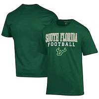 Men's Champion  Green South Florida Bulls Football Jersey T-Shirt