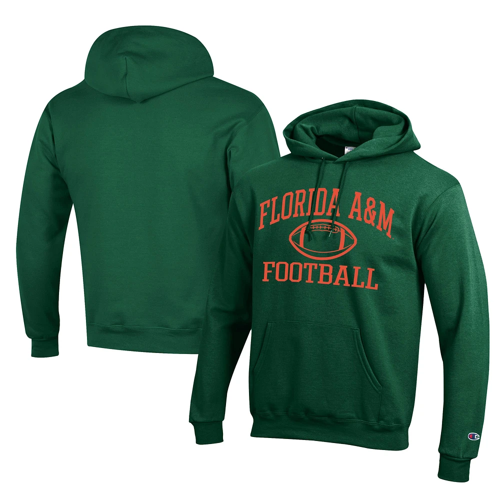 Men's Champion Florida A&M Rattlers Football Eco Powerblend Pullover Hoodie