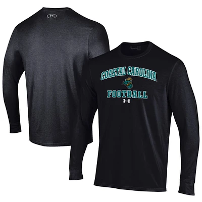 Men's Under Armour Coastal Carolina Chanticleers Football Performance Long Sleeve T-Shirt