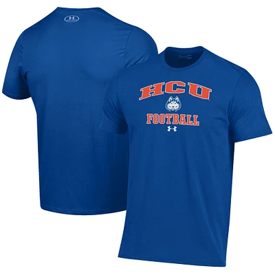 Men's Under Armour Blue Houston Christian Huskies Football Performance T-Shirt