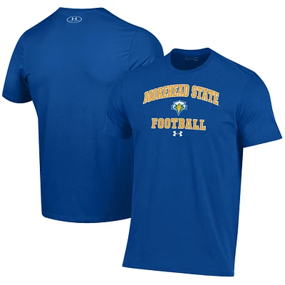 Men's Under Armour Blue Morehead State Eagles Football Performance T-Shirt