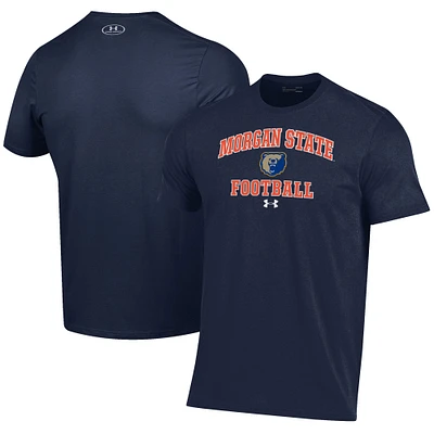 Men's Under Armour Navy Morgan State Bears Football Performance T-Shirt