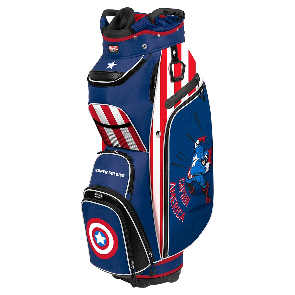 WinCraft Captain America Bucket III Cooler Cart Golf Bag