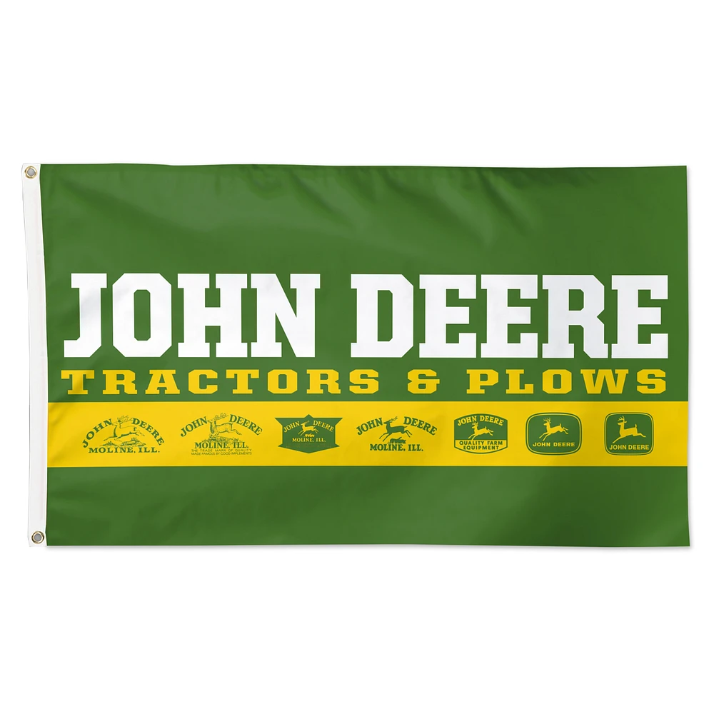 WinCraft John Deere Tractors & Plows One-Sided Deluxe 3' x 5' Flag