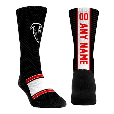 Youth Rock Em Socks Black Atlanta Falcons Throwback Jersey Custom Crew Socks