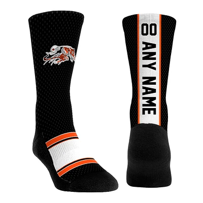 Youth Rock Em Socks Black Cincinnati Bengals Throwback Jersey Custom Crew Socks